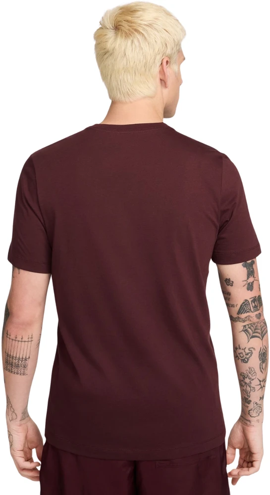 Vyriški marškinėliai Nike Club Tee bordo spalvos AR4997 652 (2XL)