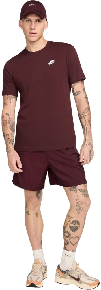 Vyriški marškinėliai Nike Club Tee bordo spalvos AR4997 652 (2XL)