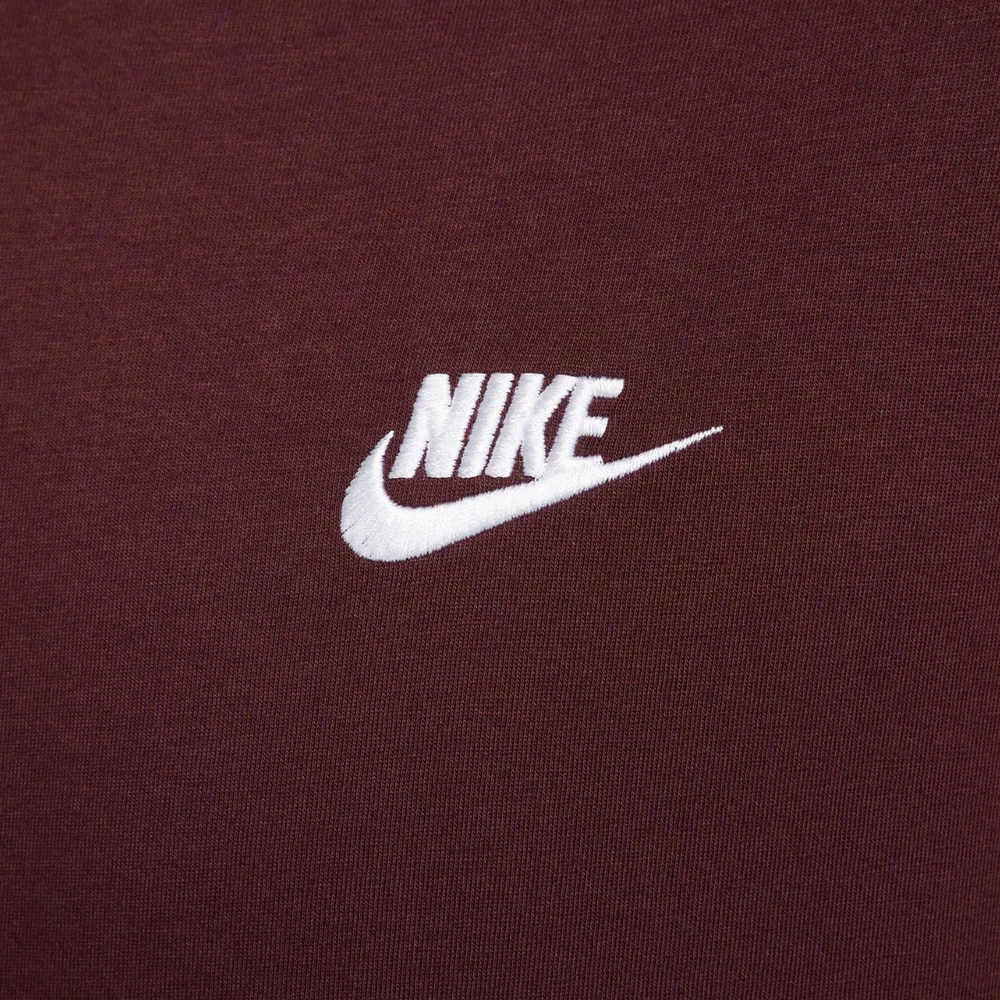 Vyriški marškinėliai Nike Club Tee bordo spalvos AR4997 652 (2XL)
