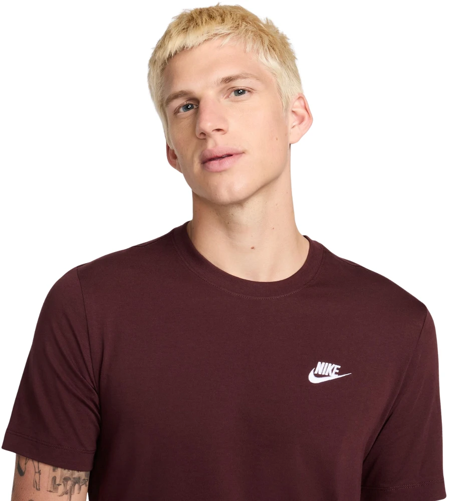 Vyriški marškinėliai Nike Club Tee bordo spalvos AR4997 652 (2XL)