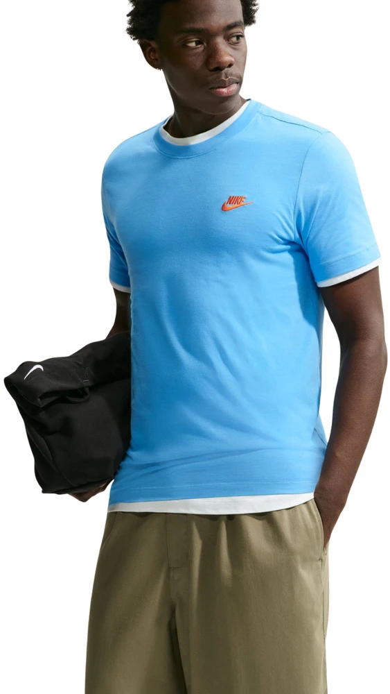 Vyriški marškinėliai Nike Club Tee jasnoniebieska AR4997 497 (L)