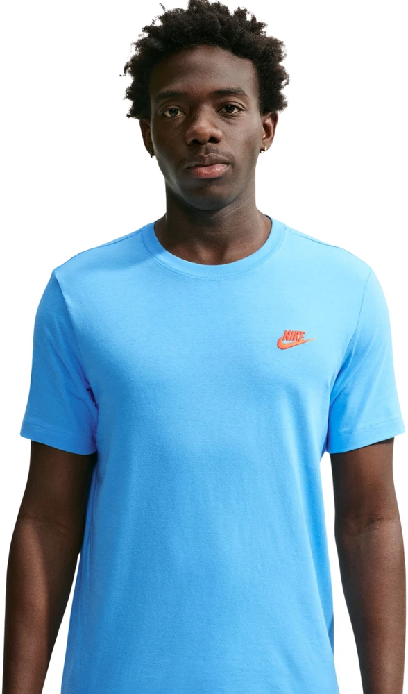 Vyriški marškinėliai Nike Club Tee jasnoniebieska AR4997 497 (L)