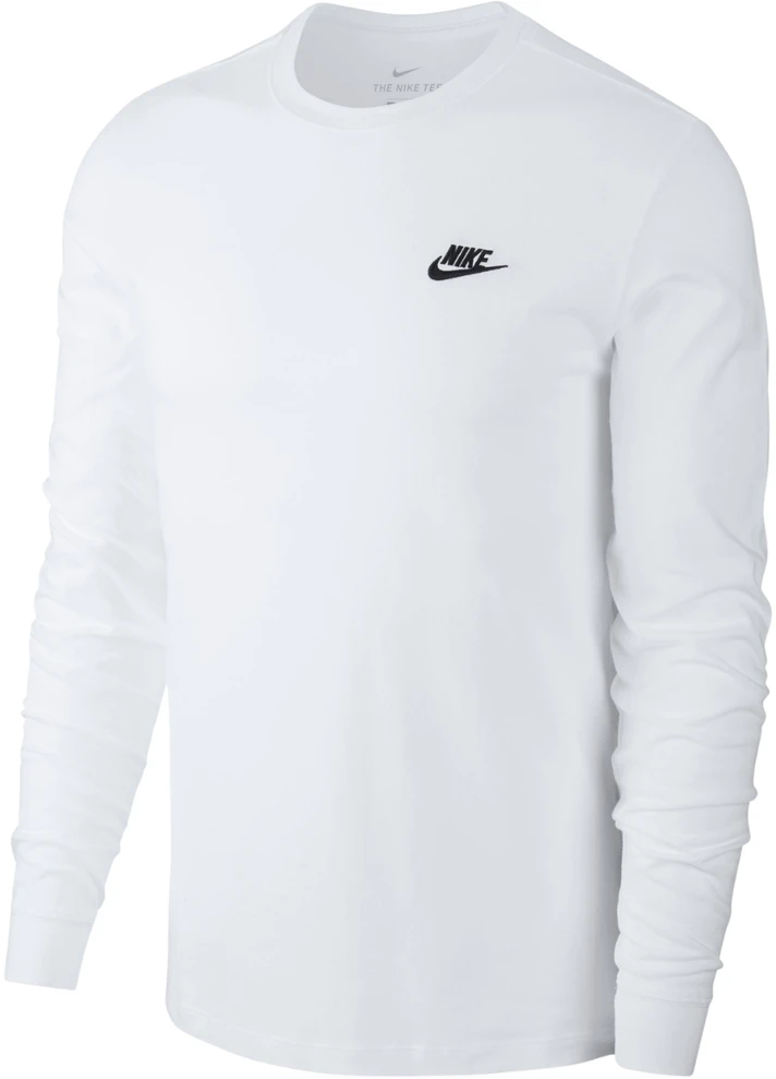 Vyriški marškinėliai Nike Club Tee LS balta AR5193 100 (XL)