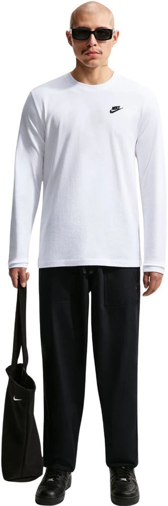 Vyriški marškinėliai Nike Club Tee LS balta AR5193 100 (XL)