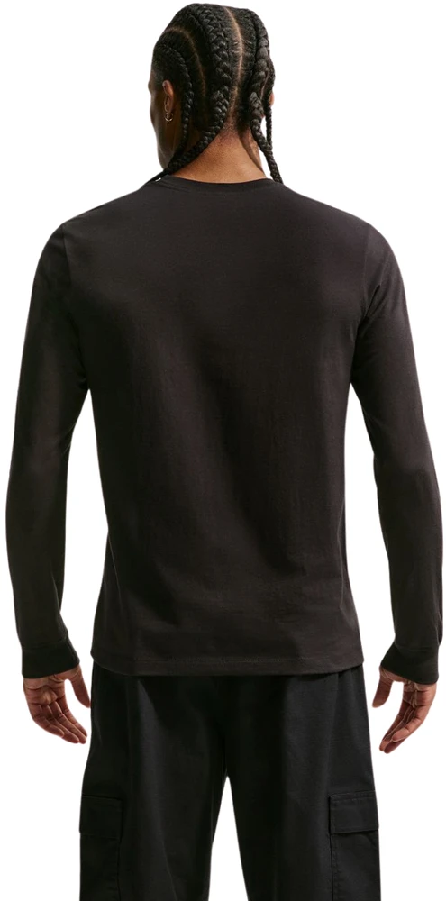Vyriški marškinėliai Nike Club Tee LS juoda AR5193 010 (S)