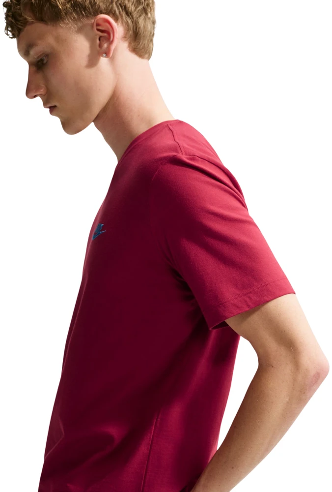 Vyriški marškinėliai Nike Club Tee raudona AR4997 608 (M)