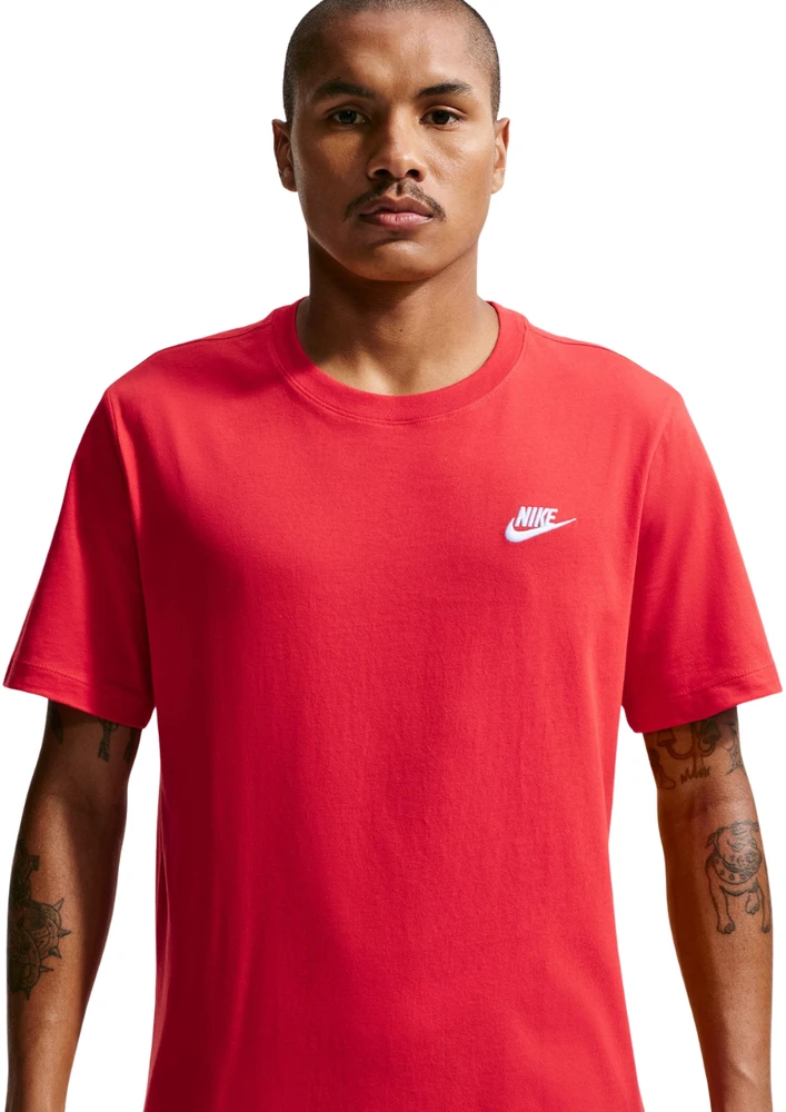 Vyriški marškinėliai Nike Club Tee raudona AR4997 657 (M)