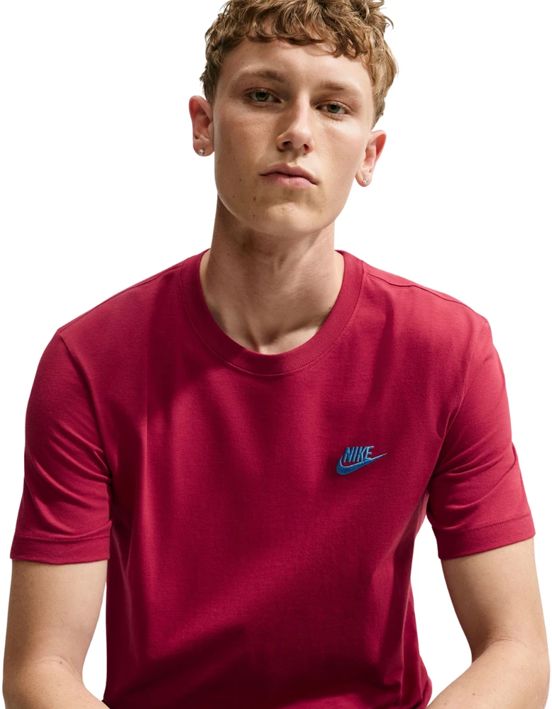 Vyriški marškinėliai Nike Club Tee raudona AR4997 608 (M)