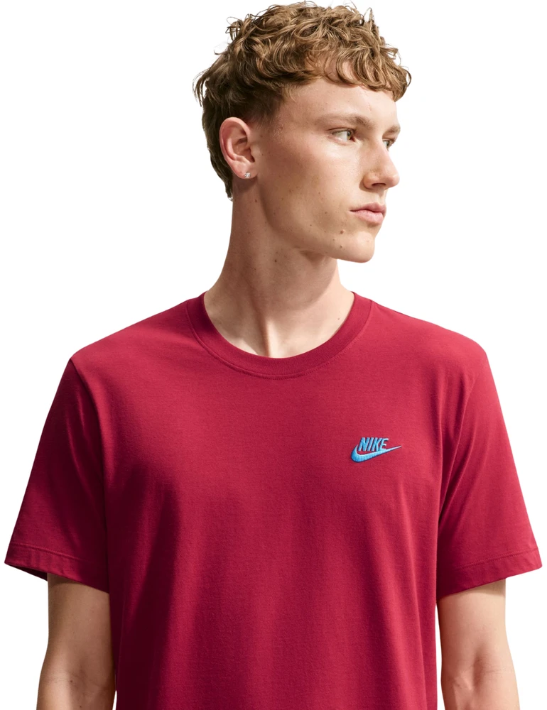 Vyriški marškinėliai Nike Club Tee raudona AR4997 608 (M)