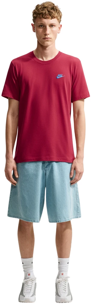 Vyriški marškinėliai Nike Club Tee raudona AR4997 608 (M)