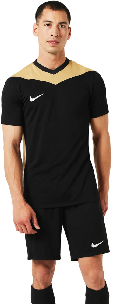 Vyriški marškinėliai Nike Dri-FIT Park Derby IV Jersey juoda-auksinė FD7430 011 (M)