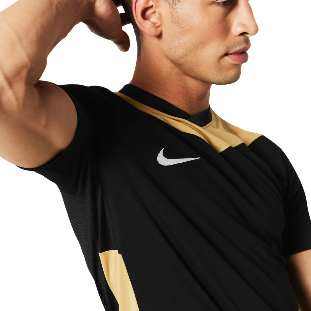 Vyriški marškinėliai Nike Dri-FIT Park Derby IV Jersey juoda-auksinė FD7430 011 (M)