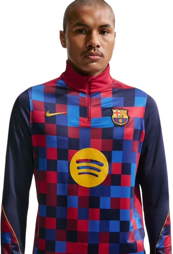 Vyriški marškinėliai Nike FC Barcelona Strike Home mėlyna-raudona IQ1301 621 (M)