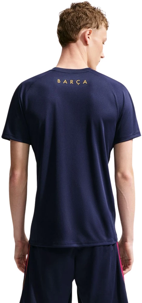 Vyriški marškinėliai Nike FC Barcelona Strike tamsiai mėlyna II2254 401 (XL)