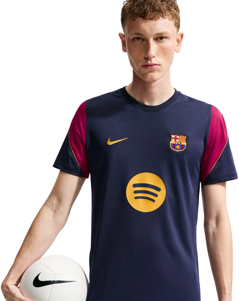 Vyriški marškinėliai Nike FC Barcelona Strike tamsiai mėlyna II2254 401 (XL)