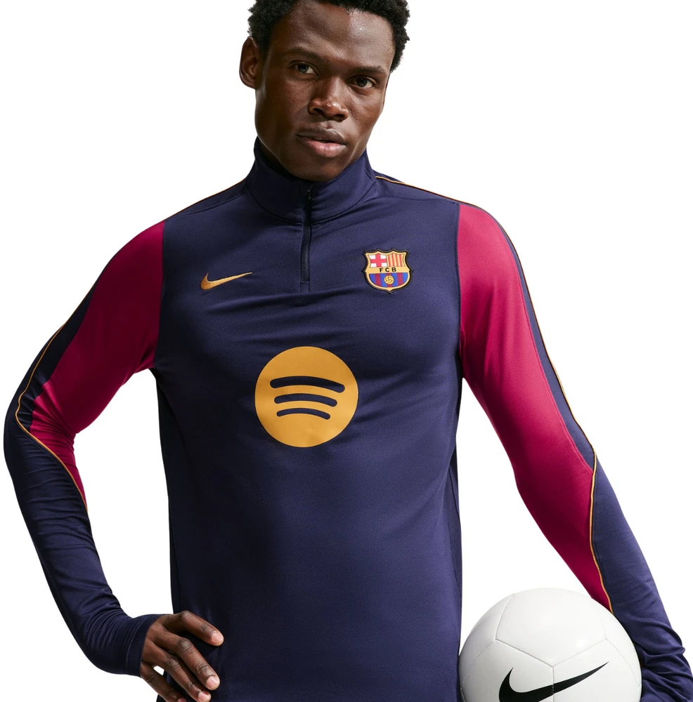 Vyriški marškinėliai Nike FC Barcelona Strike tamsiai mėlyna II3253 401 (M)