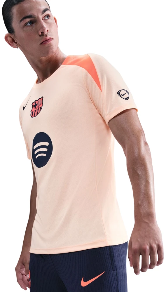 Vyriški marškinėliai Nike FC Barcelona Strike Third oranžinė HM3344 808 (2XL)
