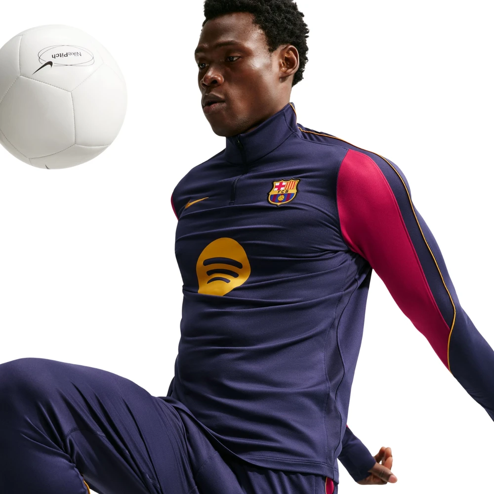 Vyriški marškinėliai Nike FC Barcelona Strike tamsiai mėlyna II3253 401 (M)