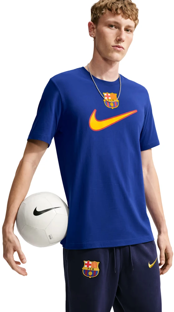 Vyriški marškinėliai Nike FC Barcelona Swoosh mėlyna IQ5042 455 (2XL)