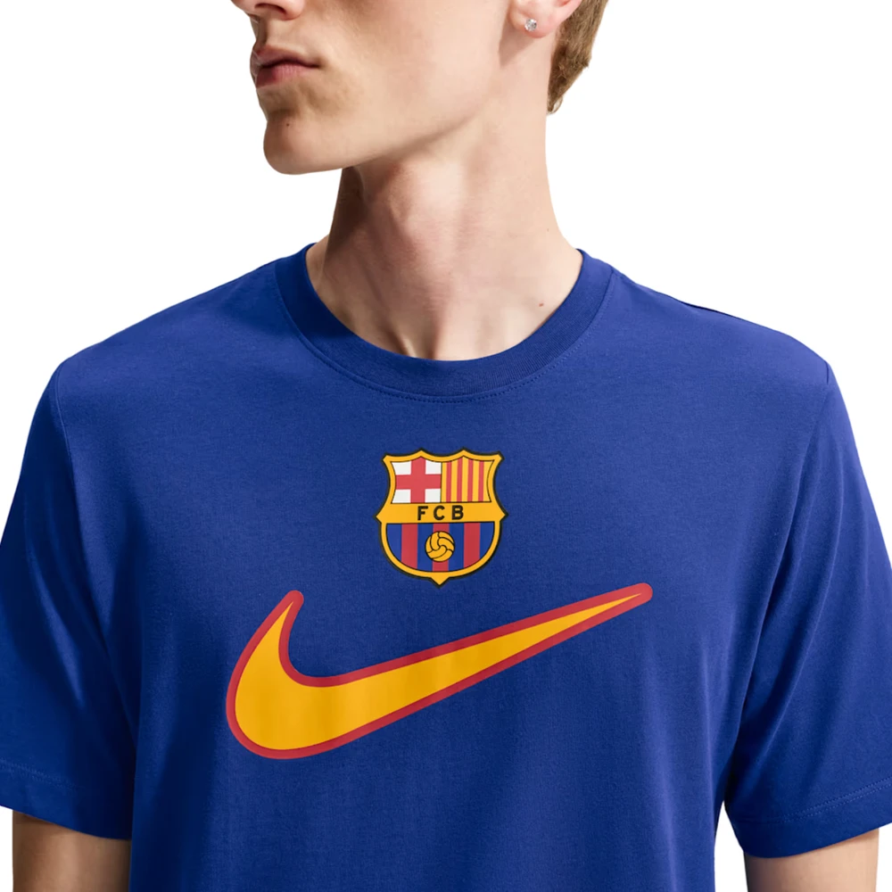 Vyriški marškinėliai Nike FC Barcelona Swoosh mėlyna IQ5042 455 (2XL)
