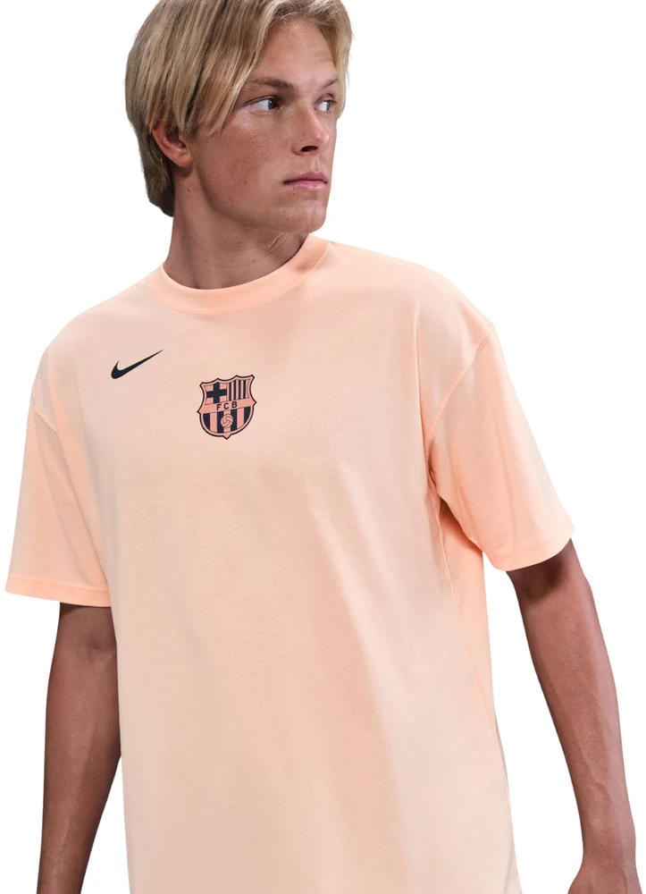 Vyriški marškinėliai Nike FC Barcelona T90 Remix oranžinė HQ8388 807 (L)