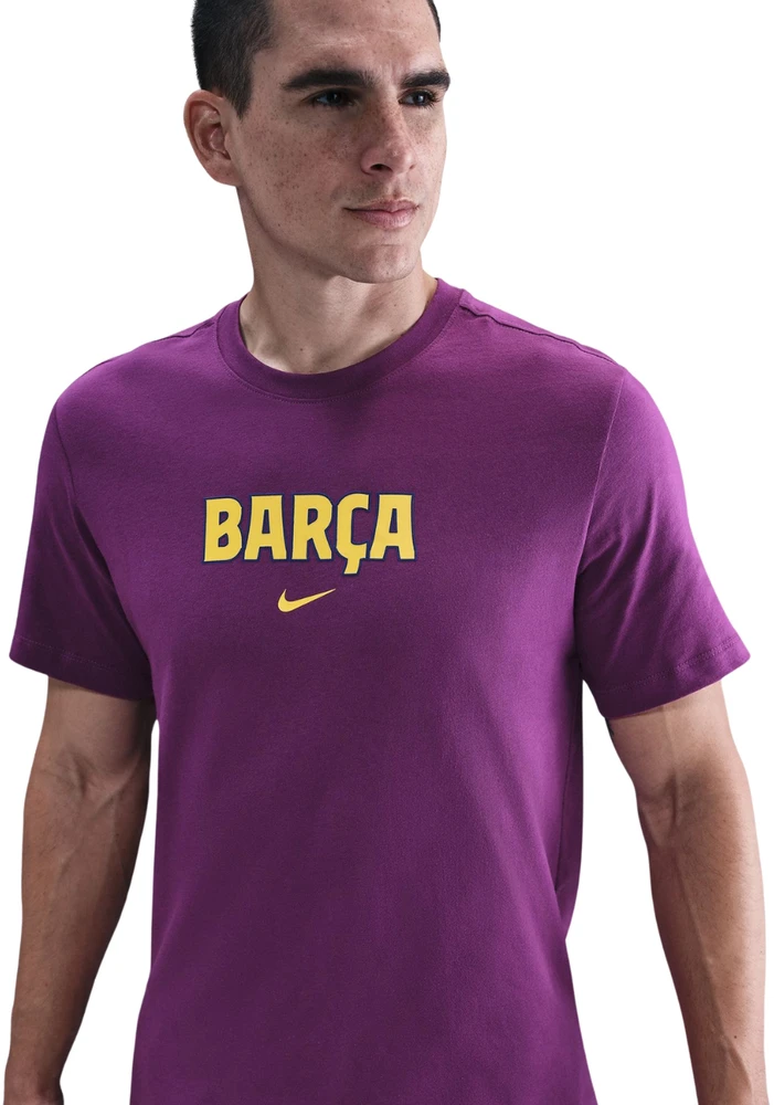 Vyriški marškinėliai Nike FC Barcelona Wordmark Tee violetinė HQ8406 595 (2XL)