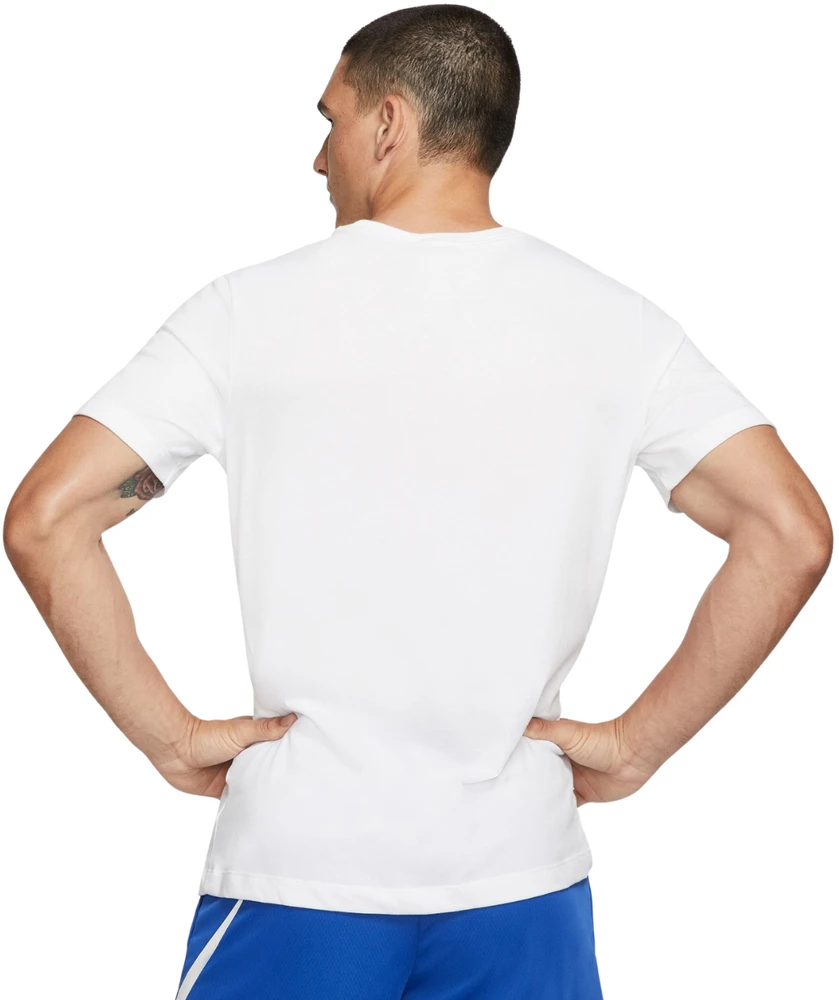Vyriški marškinėliai Nike Nk Df Te Dfc Crew Solid balta AR6029 100 (L)