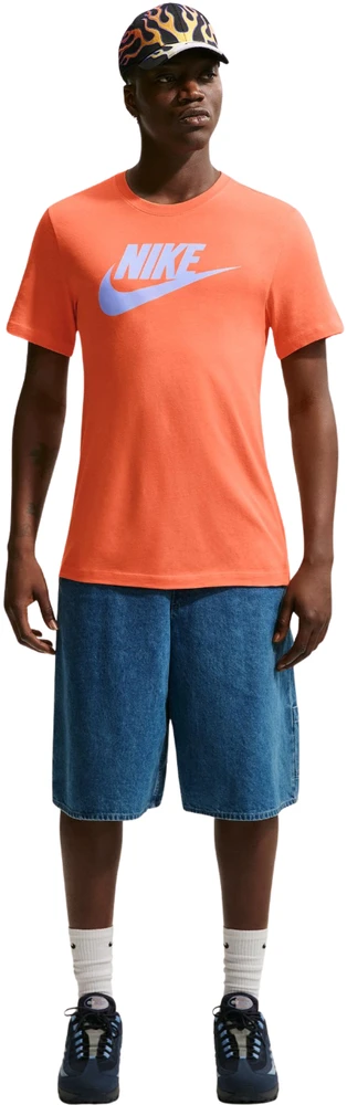 Vyriški marškinėliai Nike Nsw Tee Icon Futura oranžinė AR5004 835 (M)