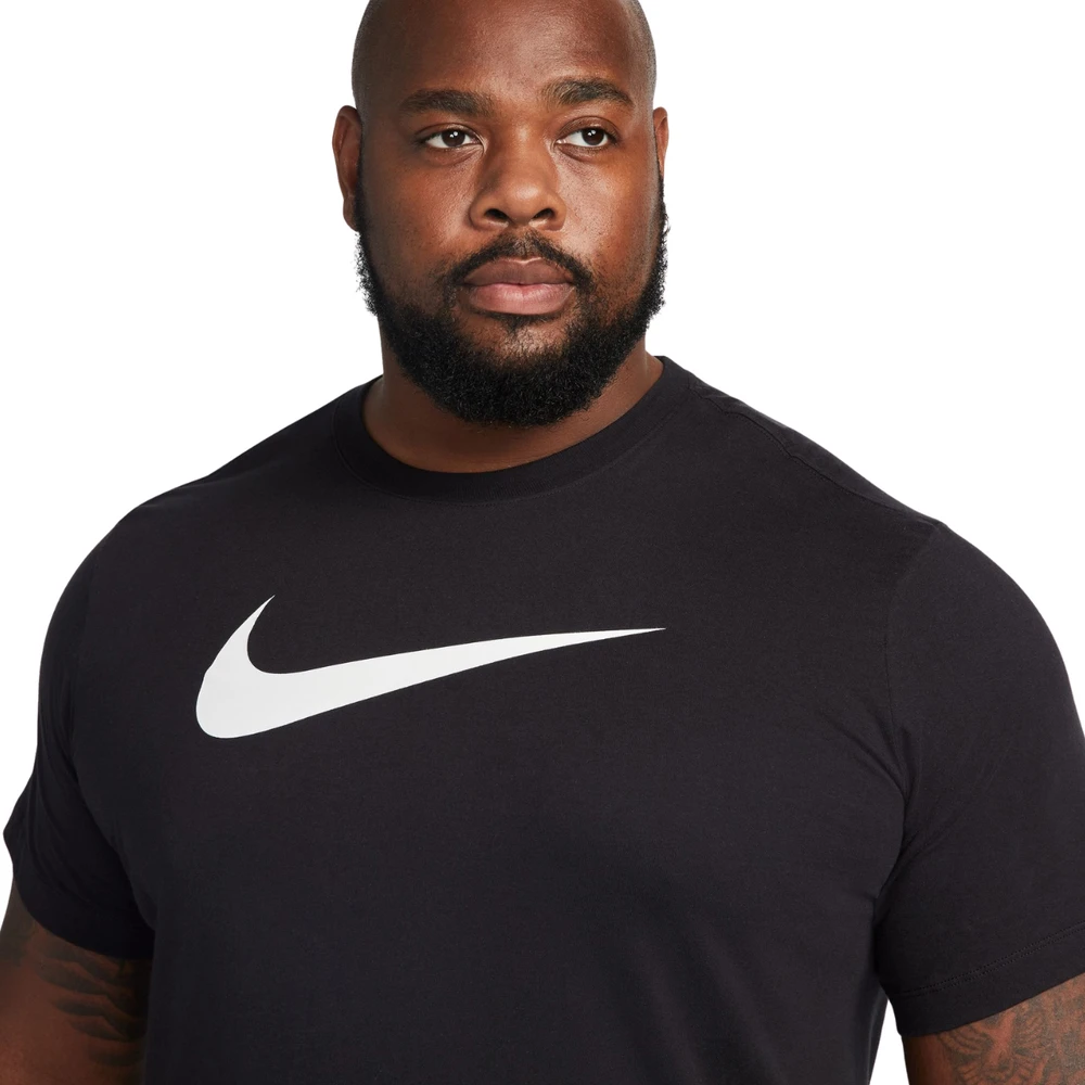 Vyriški marškinėliai Nike Nsw Tee Icon Swoosh juoda DC5094 010 (2XL)