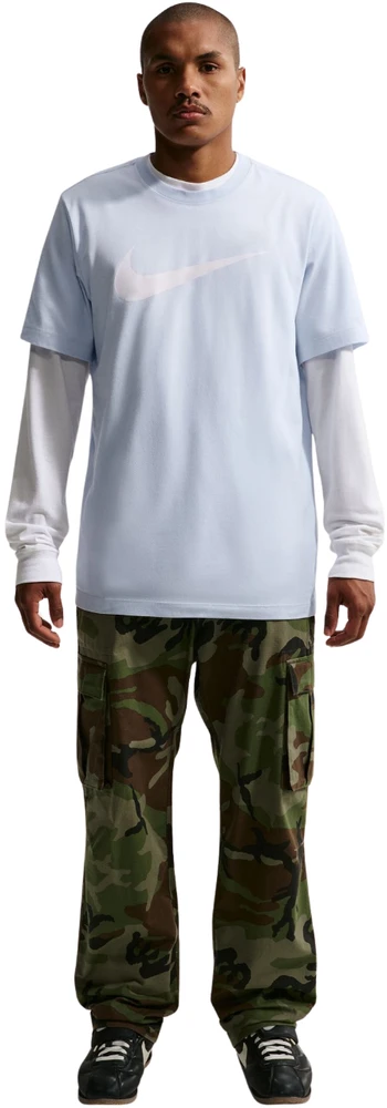 Vyriški marškinėliai Nike Nsw Tee Icon Swoosh melsva DC5094 408 (S)