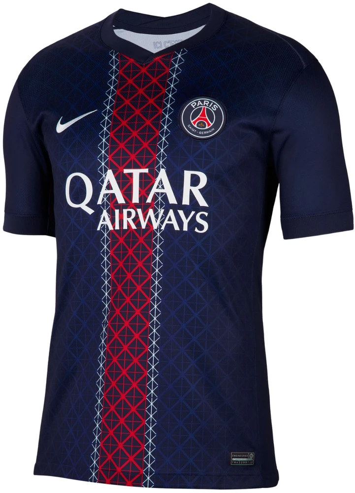 Vyriški marškinėliai Nike PSG Dri-Fit Jersey SS Stadium Home tamsiai mėlyna HJ4593 411 (2XL)