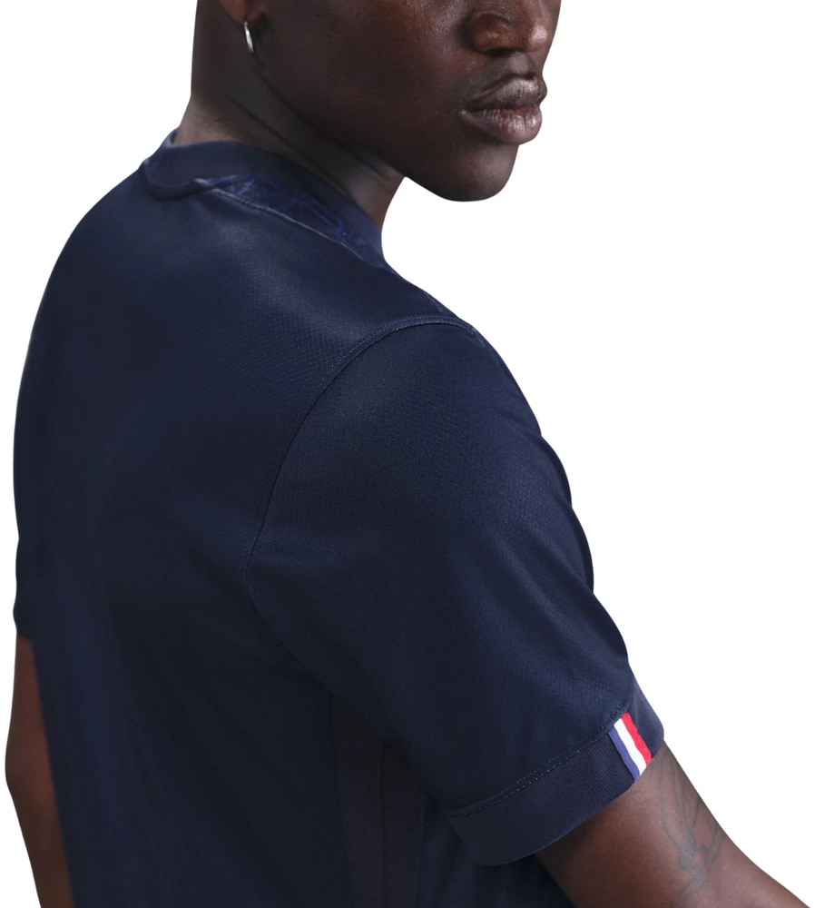 Vyriški marškinėliai Nike PSG Dri-Fit Jersey SS Stadium Home tamsiai mėlyna HJ4593 411 (2XL)