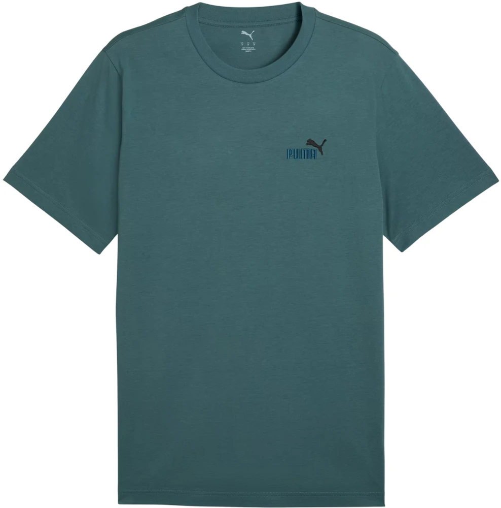 Vyriški marškinėliai Puma Ess 2 Color Small No. 1 Logo Tee žalia 684717 90 (XL)