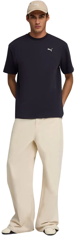 Vyriški marškinėliai Puma ESS Elevated Relaxed Tee tamsiai mėlyna 692018 16 (S)