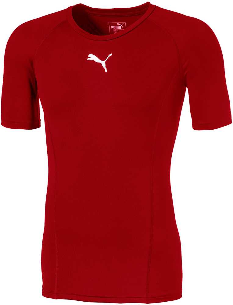 Vyriški marškinėliai Puma LIGA Baselayer SS raudona 655918 01 (M)
