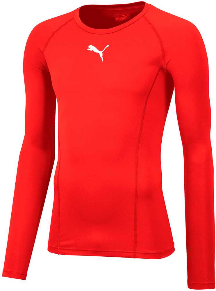Vyriški marškinėliai Puma Liga Baselayer Tee LS raudona 655920 01 (S)