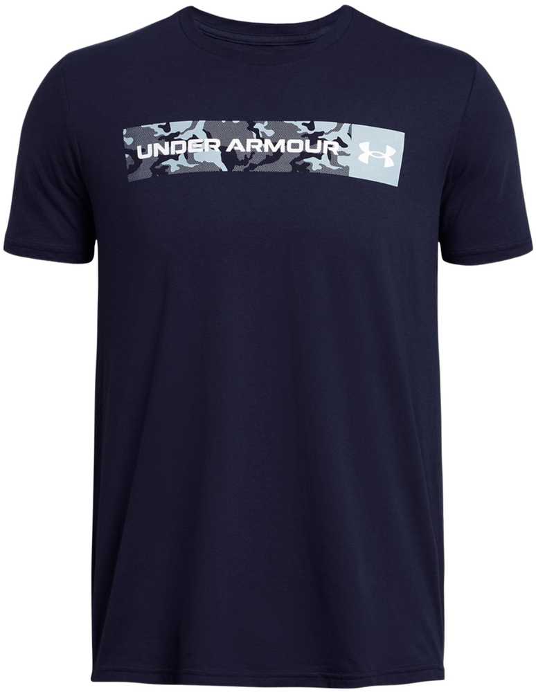 Vyriški marškinėliai Under Armour Camo Chest Stripe tamsiai mėlyna 1376830 410 (M)