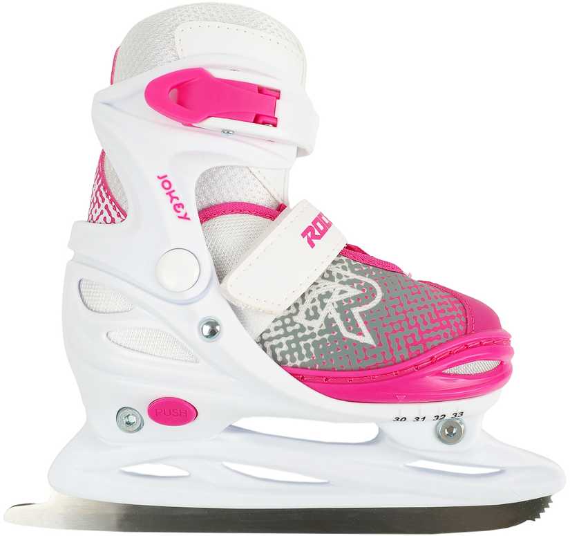 Łyżwy Roces Jokey Ice X balta ir-rožinė 450746 001 (30-33)