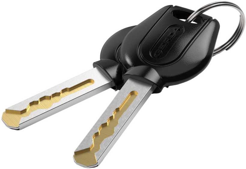 GERDA CONTRA užsegimas 1200/6V juoda grandinėlė