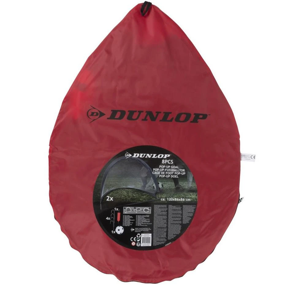 Sulankstomu futbolo vartų + priedų rinkinys 80x60x60cm Dunlop 100982