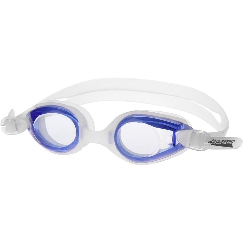 Plaukimo akiniai Aqua-Speed Ariadna balti ir mėlyni 61 034