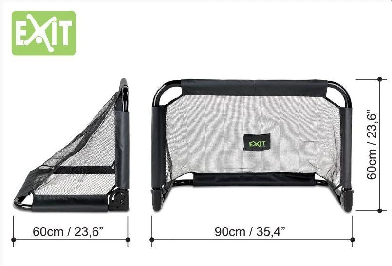 Greitai ir lengvai surenkami futbolo vartai Exit Pico 90x60cm (2vnt.)