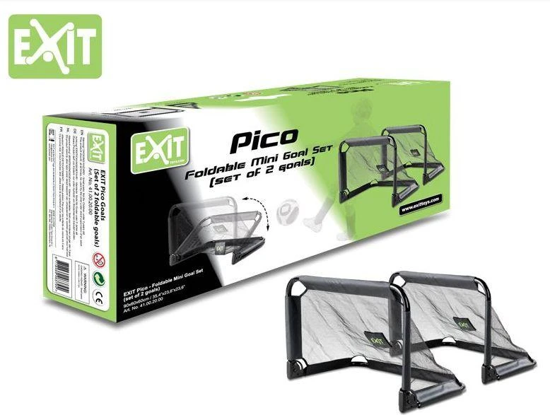 Greitai ir lengvai surenkami futbolo vartai Exit Pico 90x60cm (2vnt.)