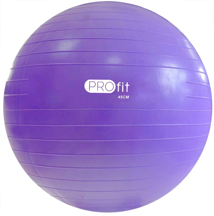 Gimnastikos Kamuolys "Profit" 45cm Violetinis Su Pompa DK 212