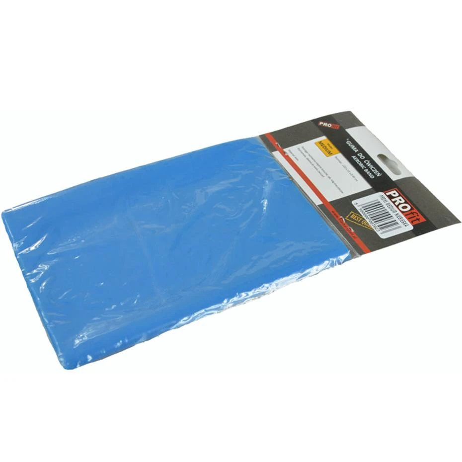 Elastinė Juosta FITNESS PROFIT MEDIUM 120 cm x 15 cm x 0,45 cm, Mėlyna