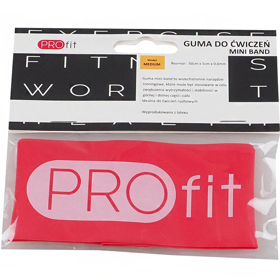 Profit Mini Band 50cm x 5cm x 0,6mm raudona guma