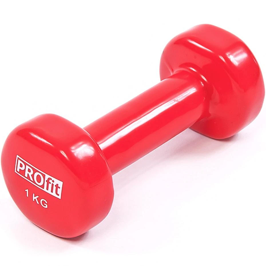 Profit vinilinė hantelė 1kg, raudona