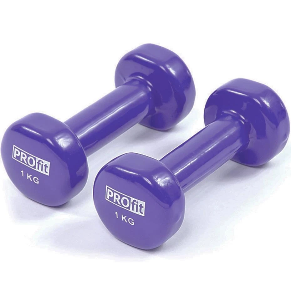 Vinilo Hanteliai Profit Violetinis 2x0,75kg DK 4102
