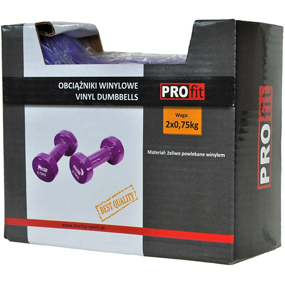 Vinilo Hanteliai Profit Violetinis 2x0,75kg DK 4102