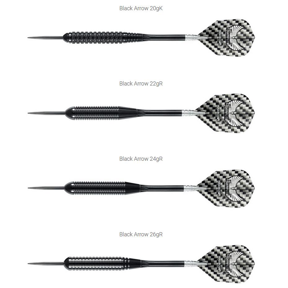 Harrows Darts Juodas ARROW 5284 3x22gR